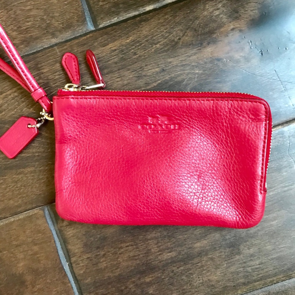 [Coach] Double Zip Wristlet Wallet❤️ - Picture 4 of 7
